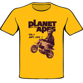 T-SHIRT GIALLA "Planet of the Apes Vol. 1" Monkey