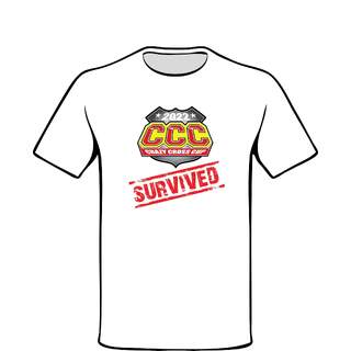 WHITE T-SHIRT - CCC 2022 "SURVIVED"