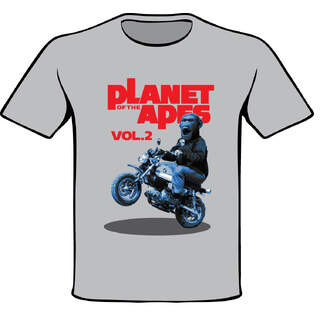 T-SHIRT GRIGIO "Planet of the Apes Vol. 2" Monkey